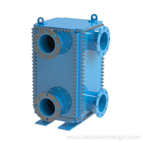 Puddle welding welded compabloc plate heat exchanger